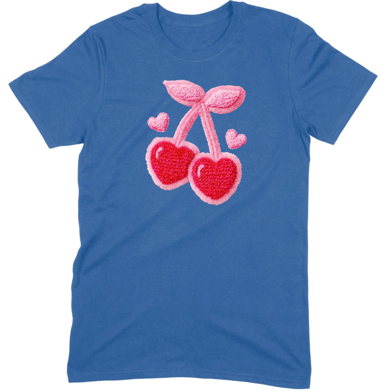 Chenille Heart Cherries Tee
