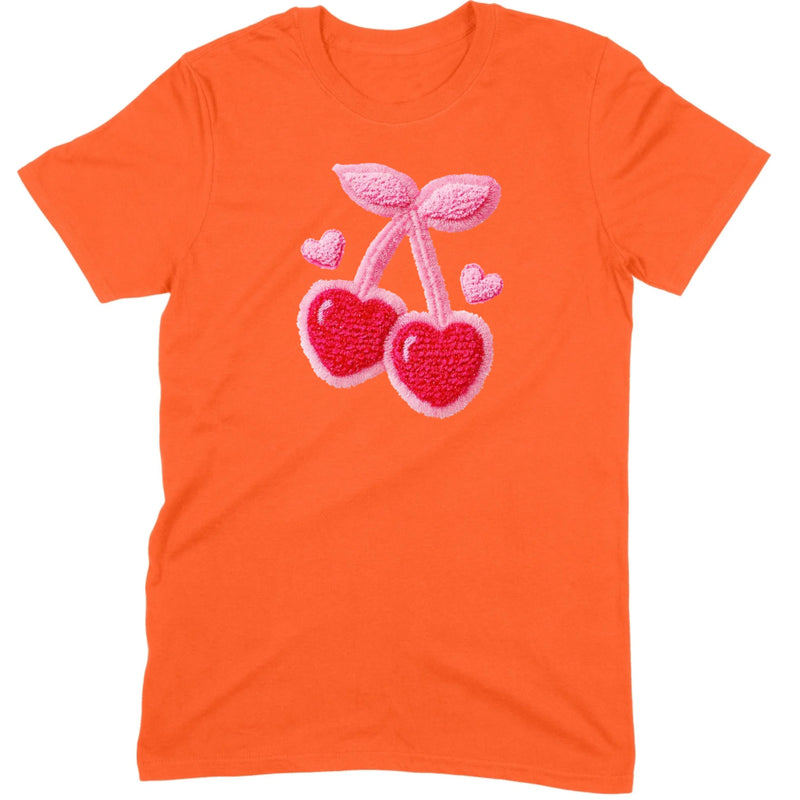 Chenille Heart Cherries Tee