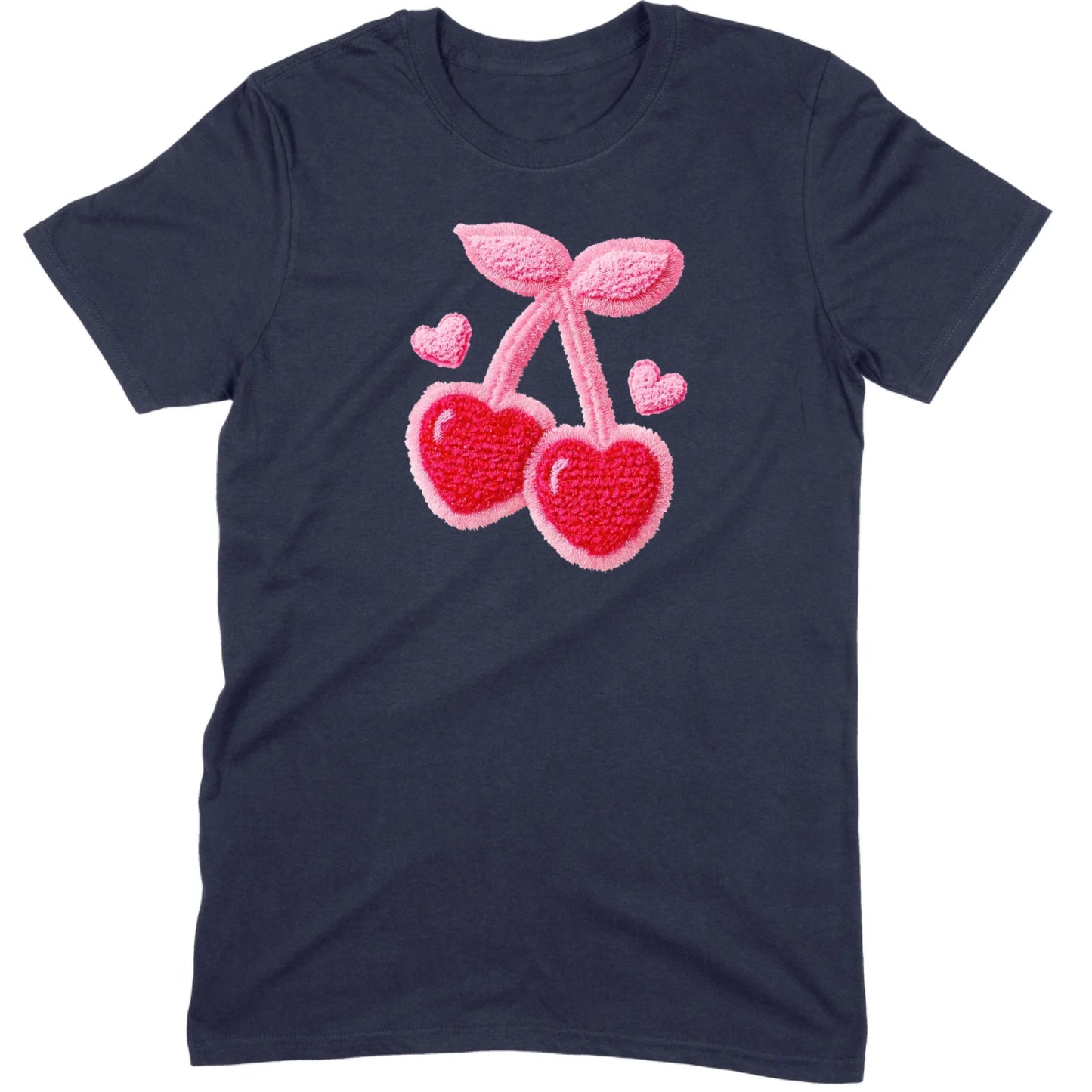 Chenille Heart Cherries Tee
