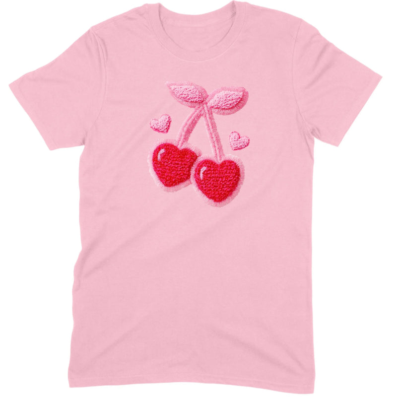Chenille Heart Cherries Tee