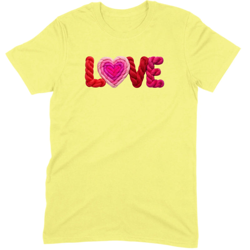 Braided Yarn "LOVE" Tee