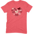 Coquette Aesthetic Crochet Bow Heart Valentine Tee