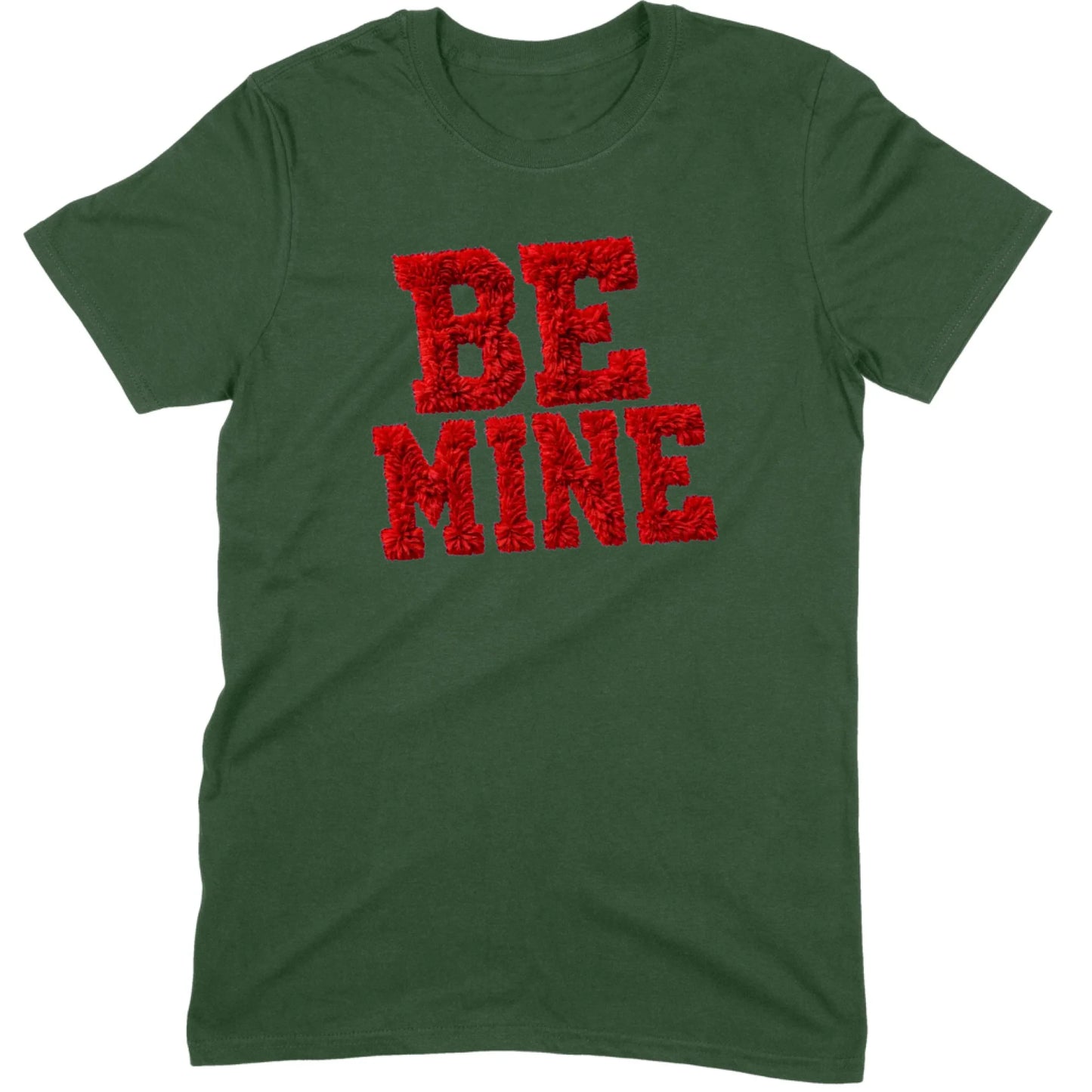 Red Fuzzy "Be Mine" Tee