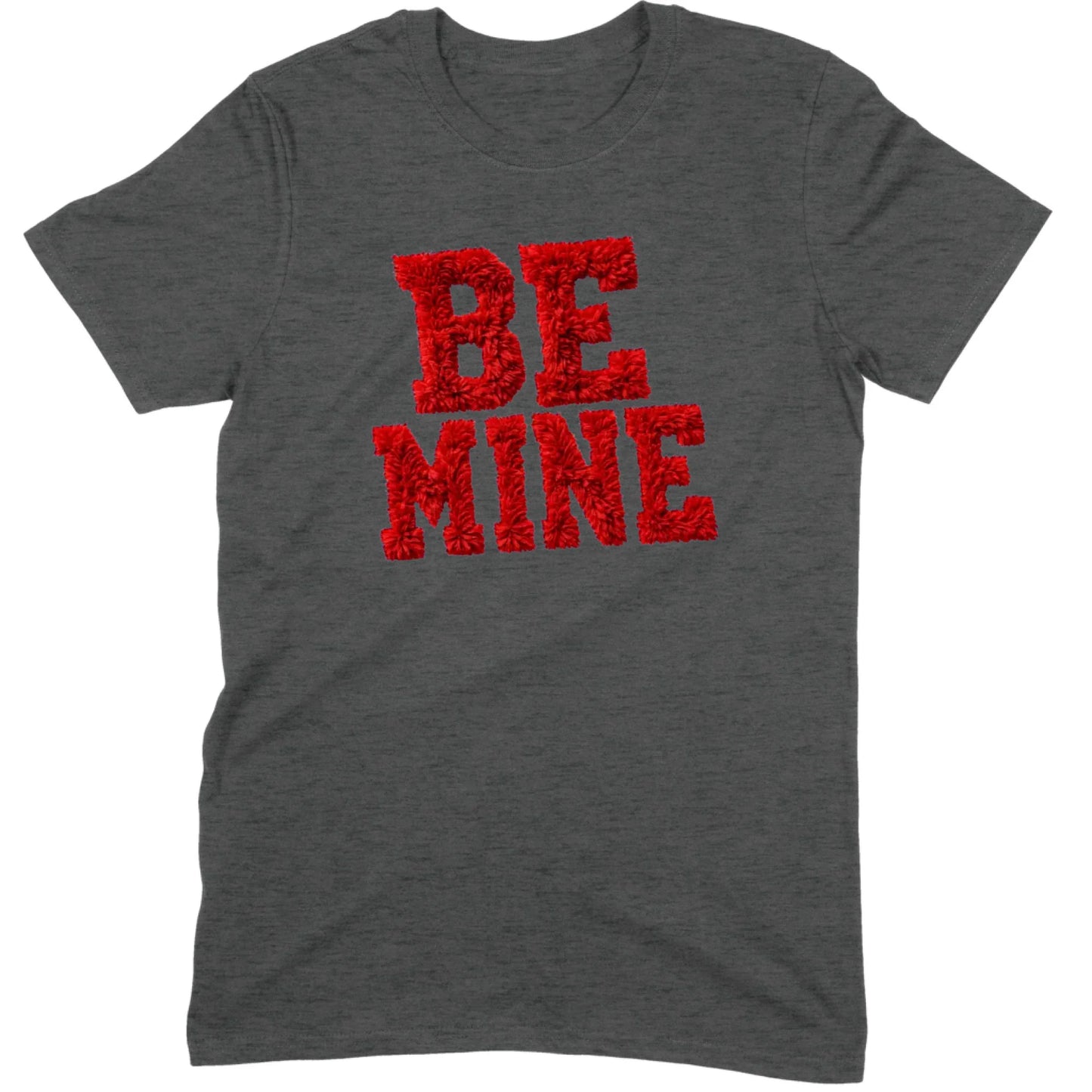 Red Fuzzy "Be Mine" Tee