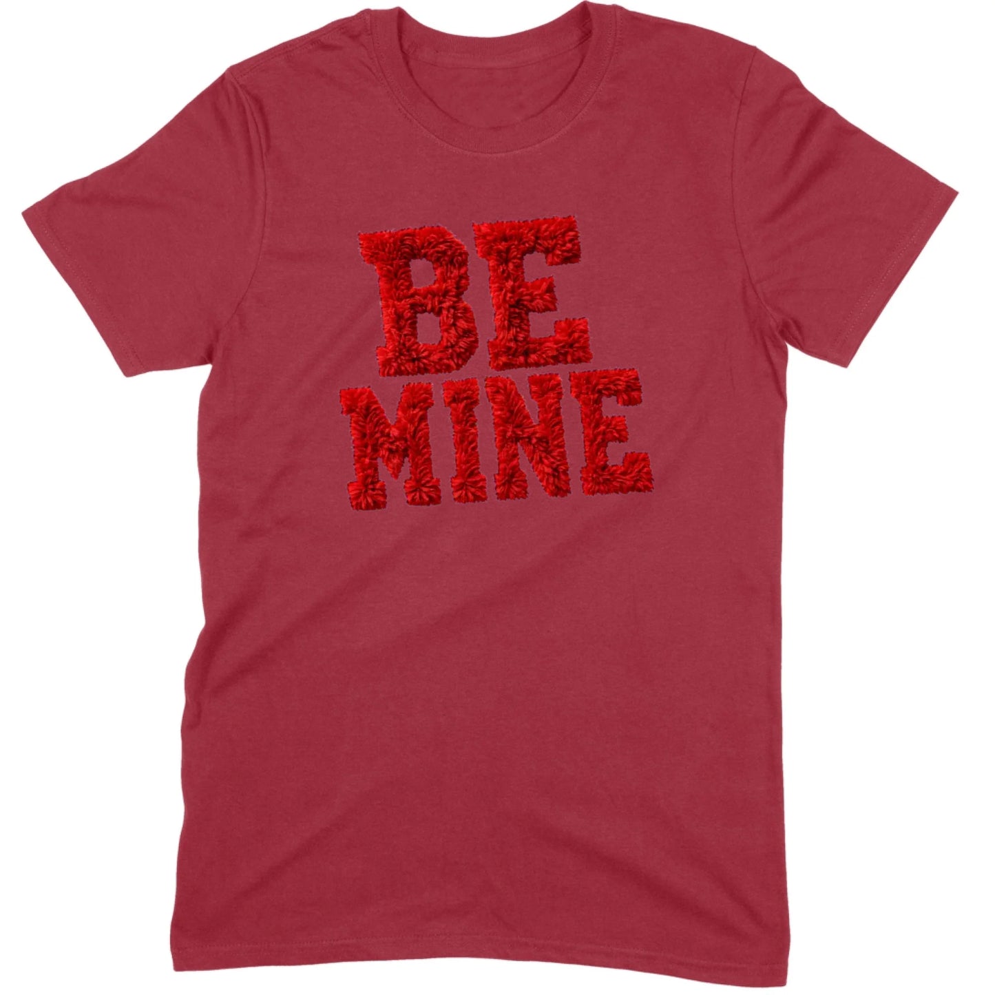 Red Fuzzy "Be Mine" Tee