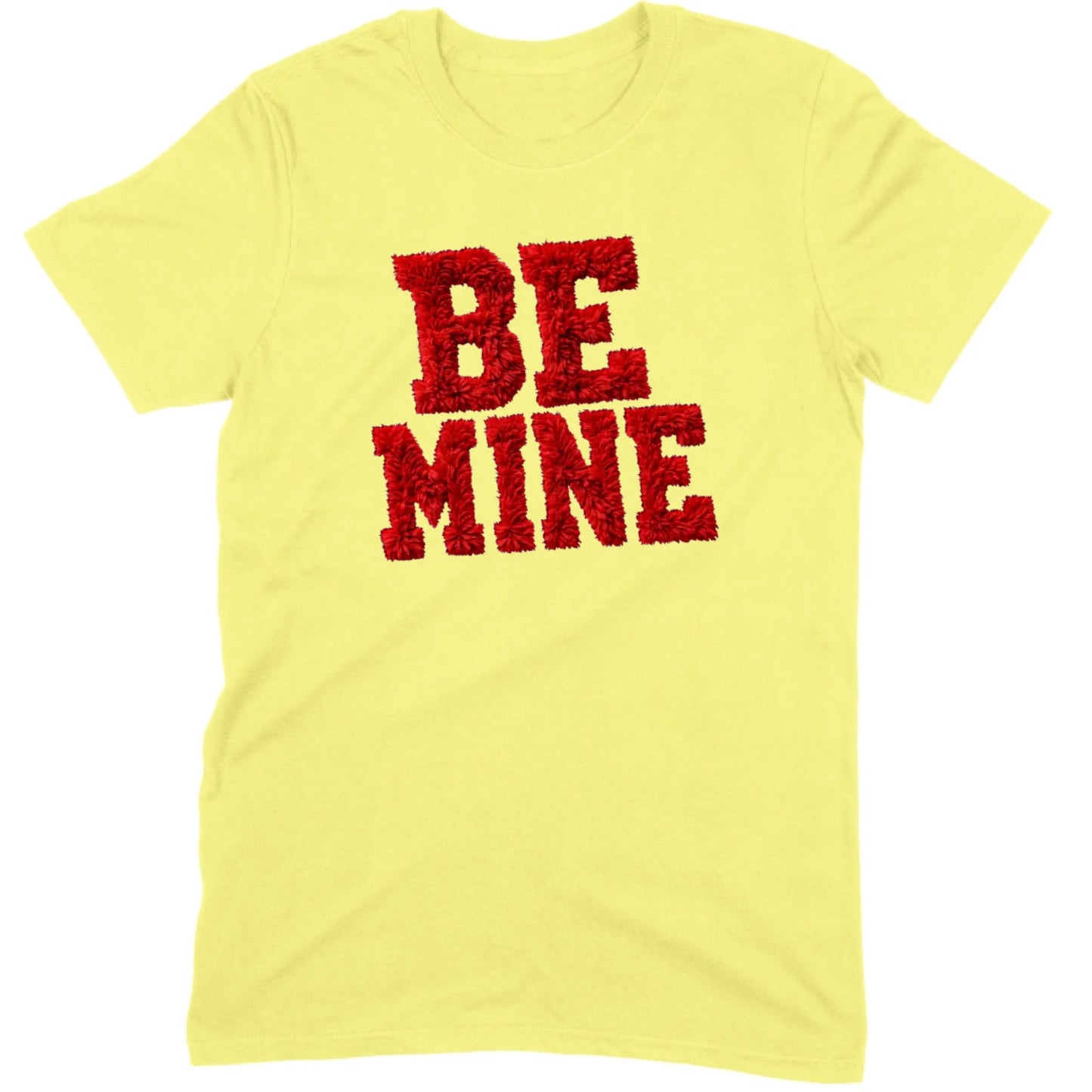 Red Fuzzy "Be Mine" Tee