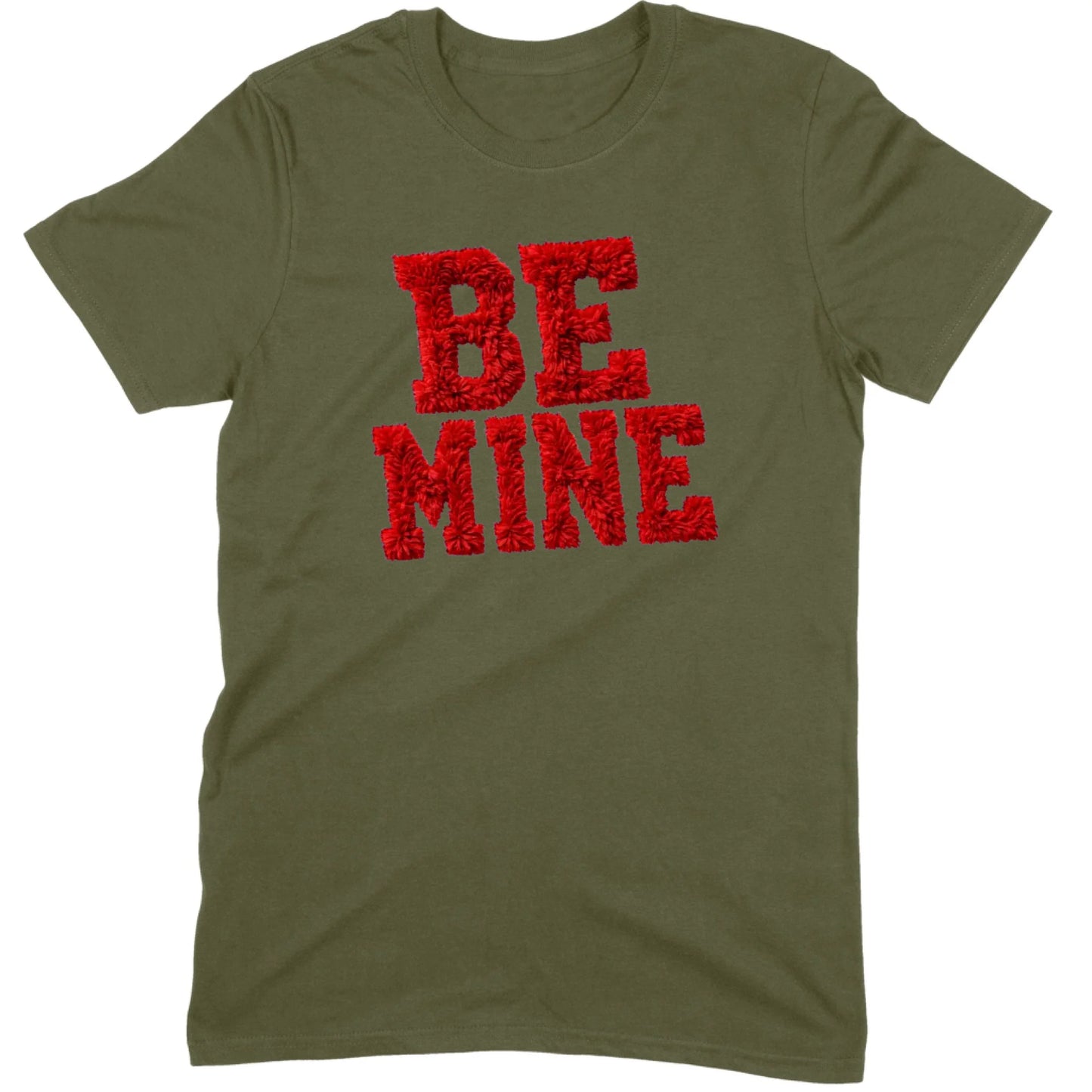 Red Fuzzy "Be Mine" Tee