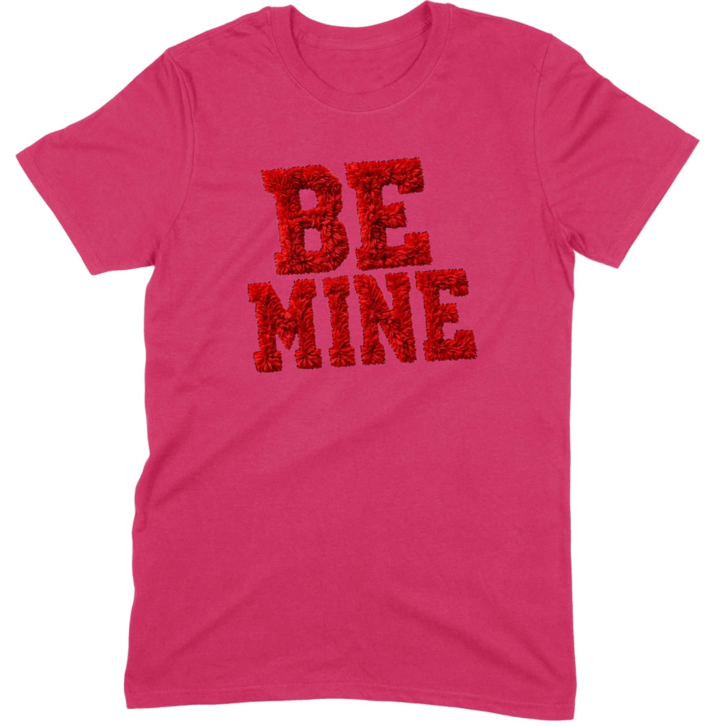 Red Fuzzy "Be Mine" Tee