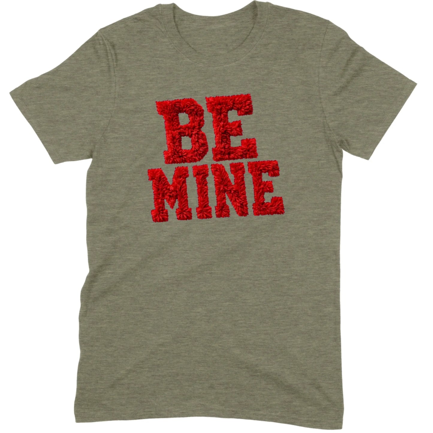 Red Fuzzy "Be Mine" Tee