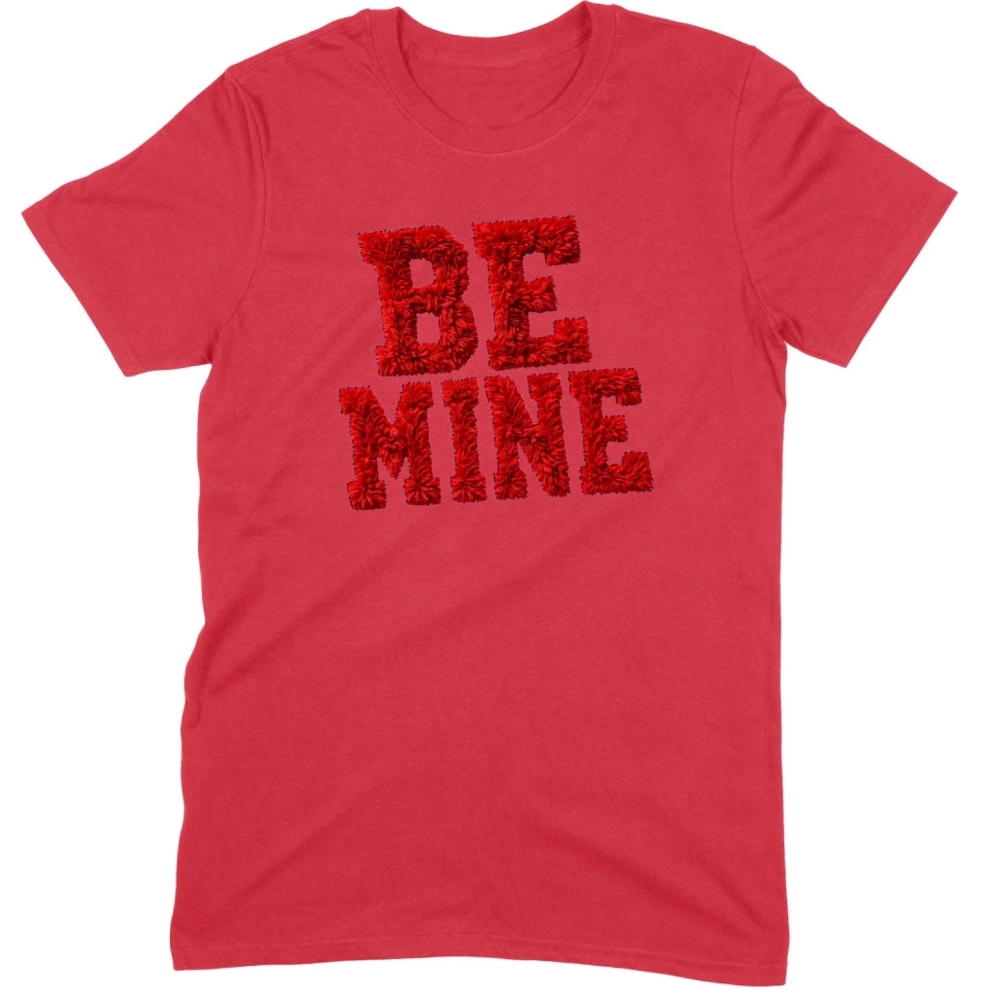 Red Fuzzy "Be Mine" Tee