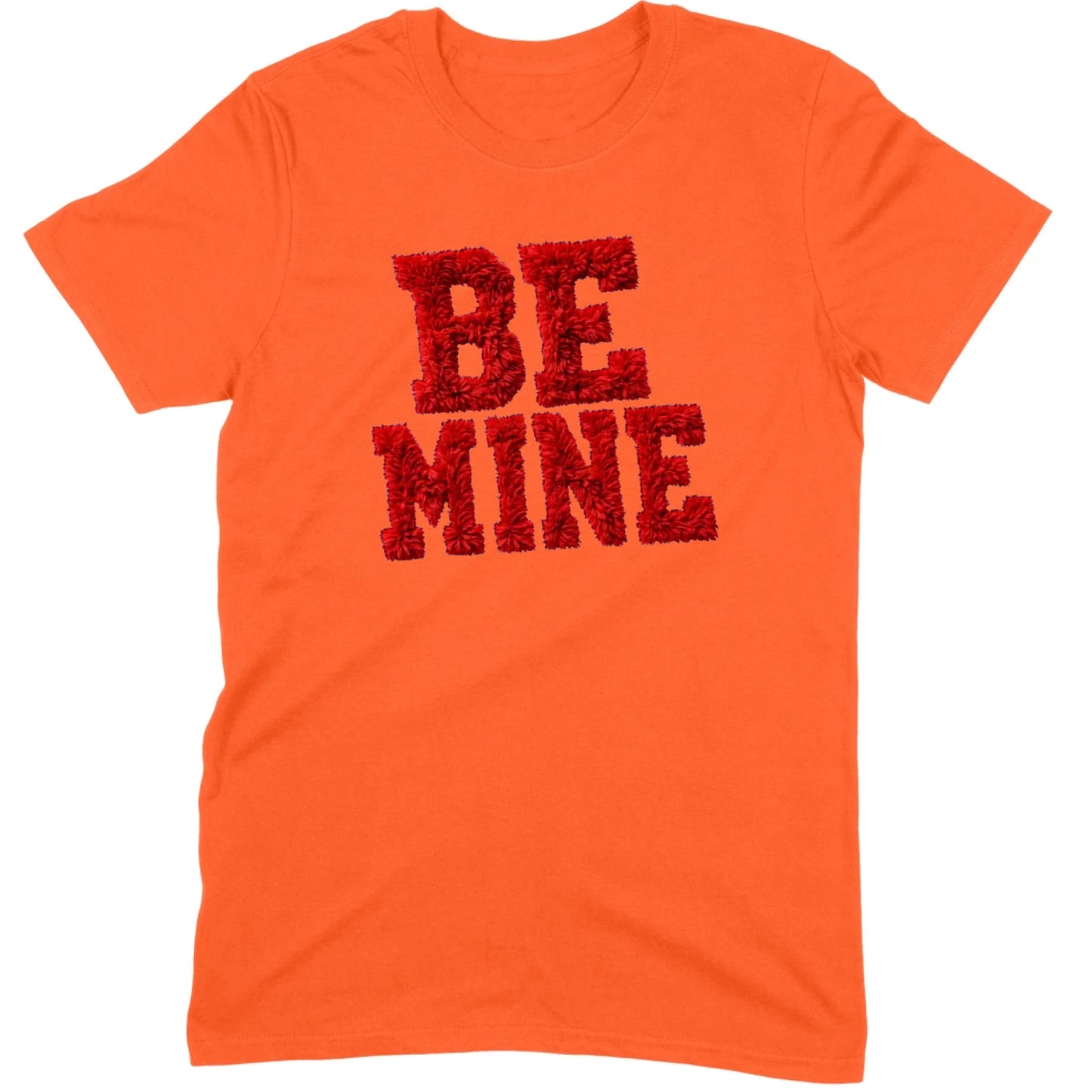 Red Fuzzy "Be Mine" Tee
