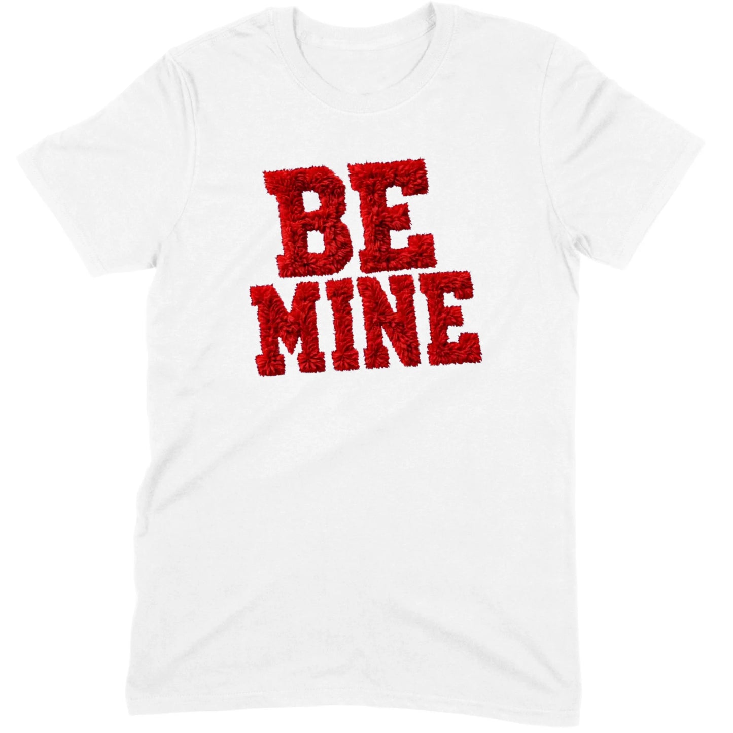 Red Fuzzy "Be Mine" Tee