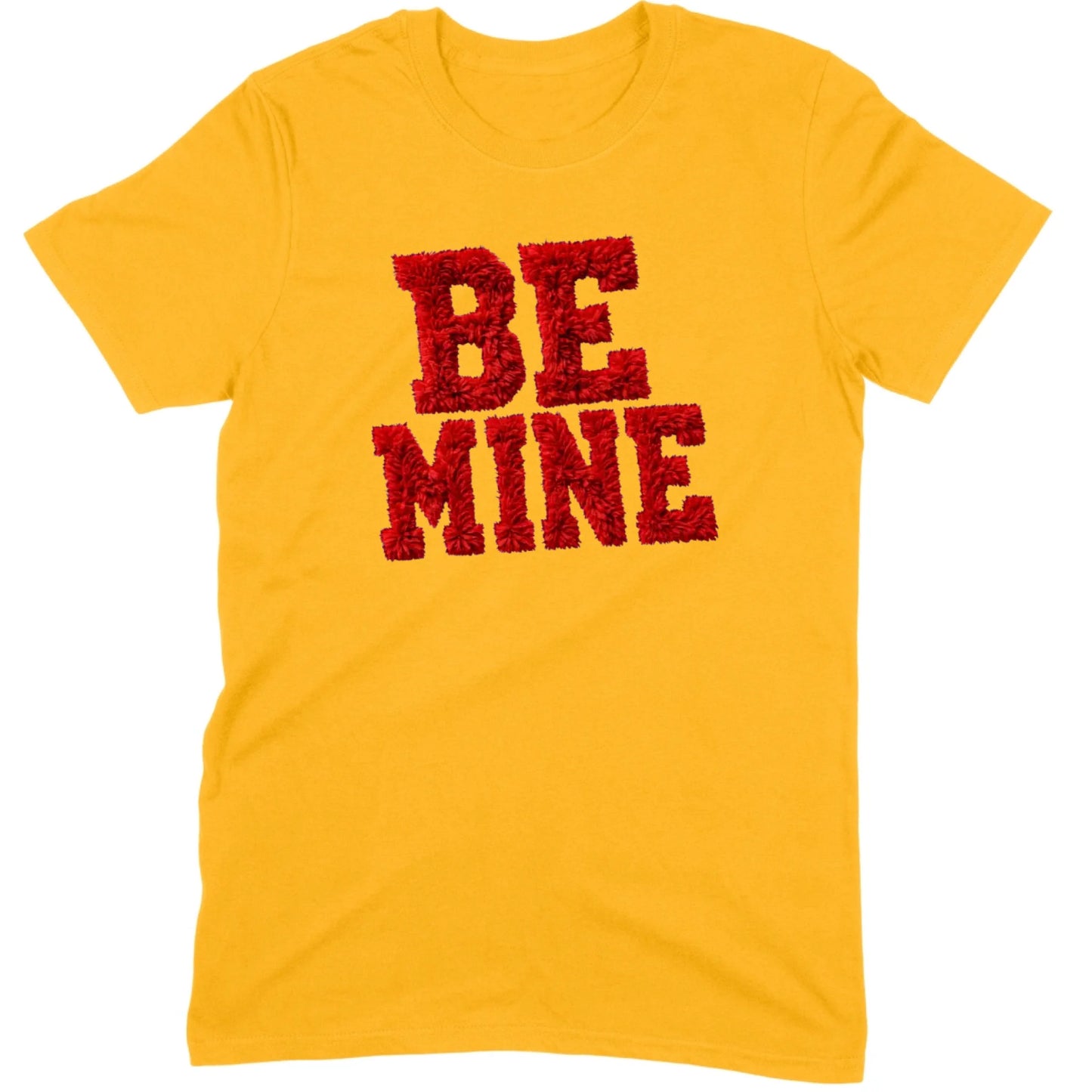 Red Fuzzy "Be Mine" Tee