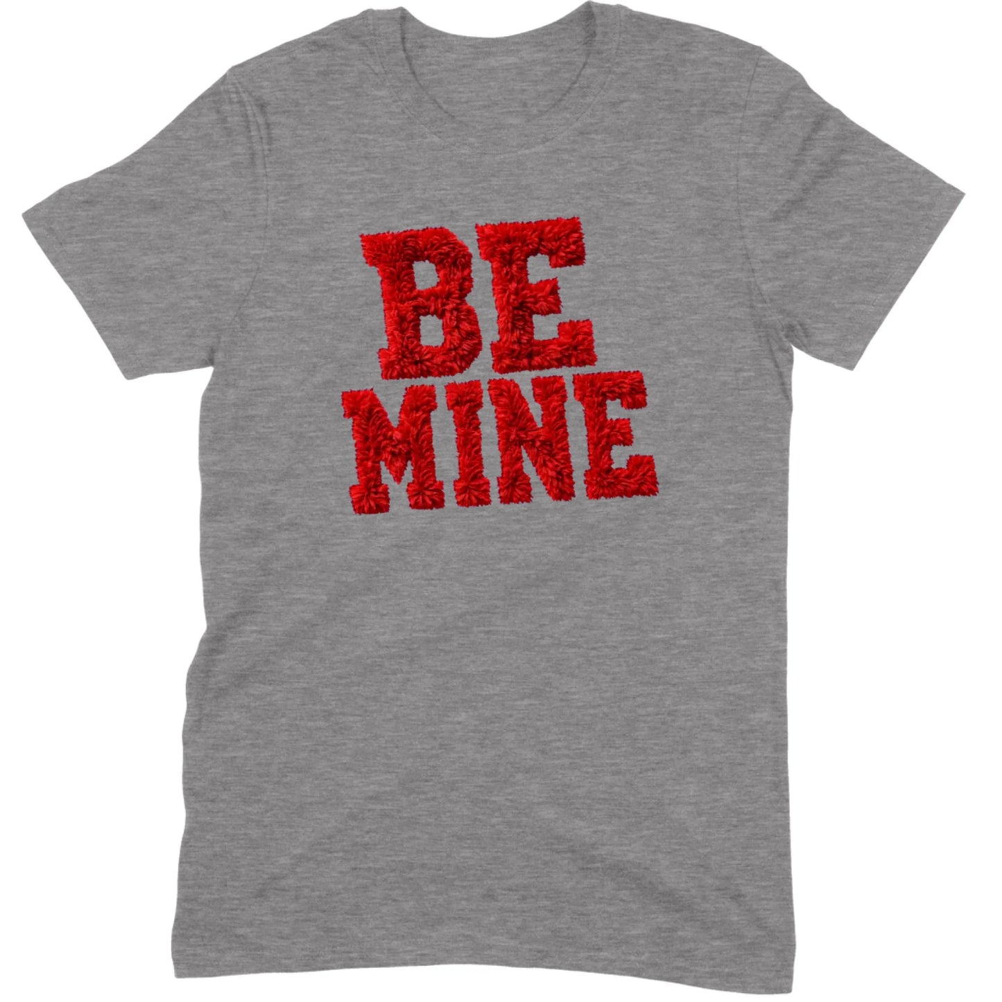 Red Fuzzy "Be Mine" Tee