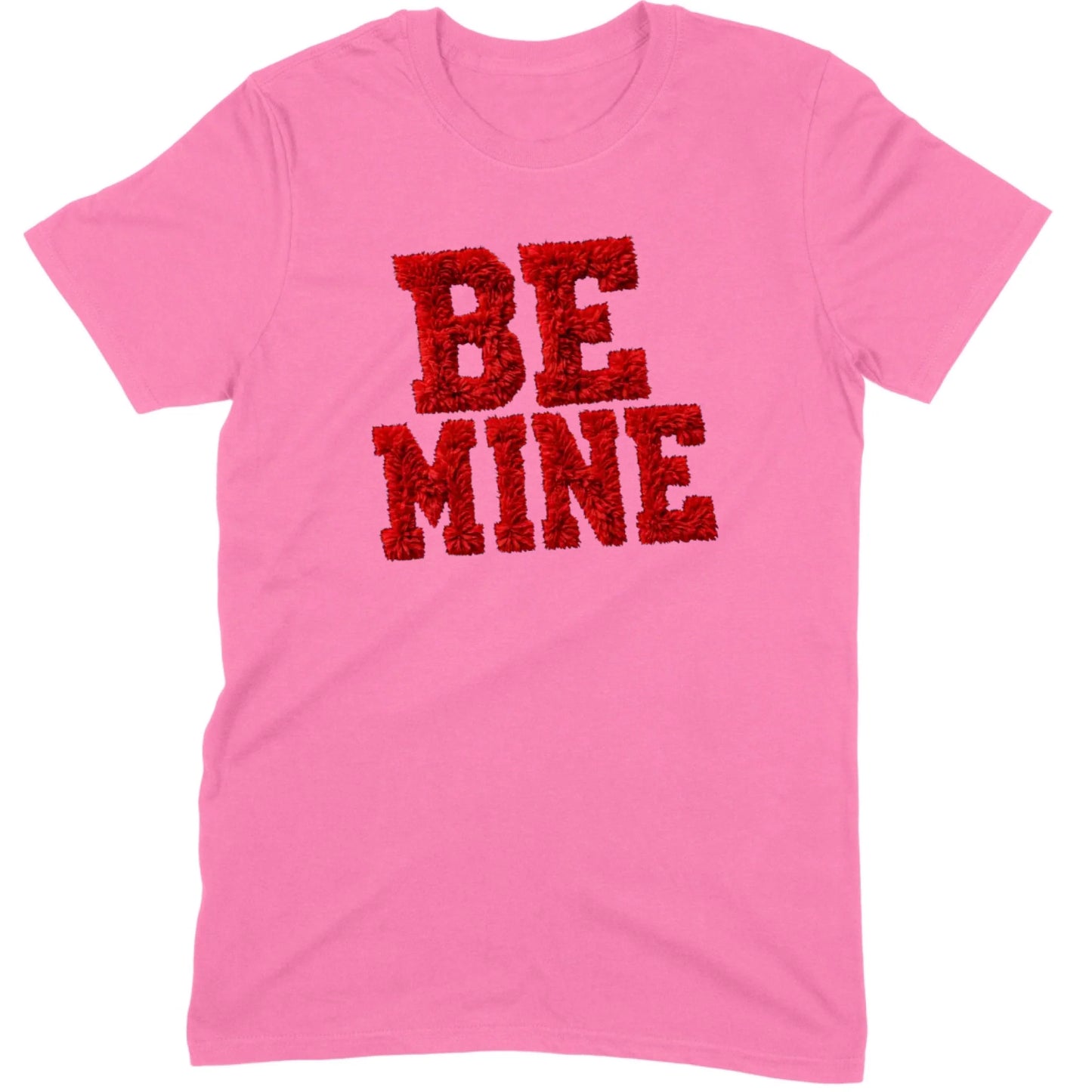 Red Fuzzy "Be Mine" Tee
