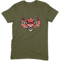 Retro Pink Camo "XO" Deer Hunter Valentine Tee
