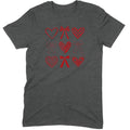 Minimalist Heart & Bow Grid Tee