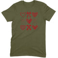 Minimalist Heart & Bow Grid Tee