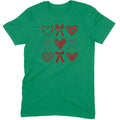 Minimalist Heart & Bow Grid Tee