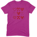 Minimalist Heart & Bow Grid Tee