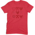 Minimalist Heart & Bow Grid Tee