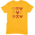 Minimalist Heart & Bow Grid Tee