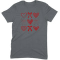 Minimalist Heart & Bow Grid Tee