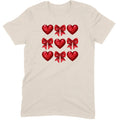 Glitter & Sequin Heart Grid Tee