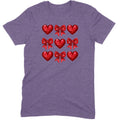 Glitter & Sequin Heart Grid Tee