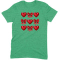 Glitter & Sequin Heart Grid Tee