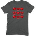 Glitter & Sequin Heart Grid Tee