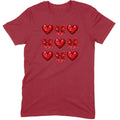 Glitter & Sequin Heart Grid Tee