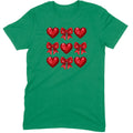 Glitter & Sequin Heart Grid Tee