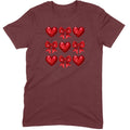 Glitter & Sequin Heart Grid Tee