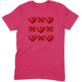 Glitter & Sequin Heart Grid Tee