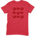 Glitter & Sequin Heart Grid Tee