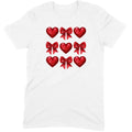 Glitter & Sequin Heart Grid Tee
