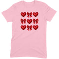 Glitter & Sequin Heart Grid Tee