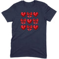 Glitter & Sequin Heart Grid Tee