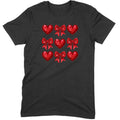 Glitter & Sequin Heart Grid Tee