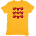Glitter & Sequin Heart Grid Tee