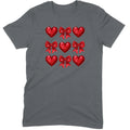 Glitter & Sequin Heart Grid Tee