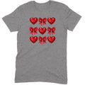 Glitter & Sequin Heart Grid Tee