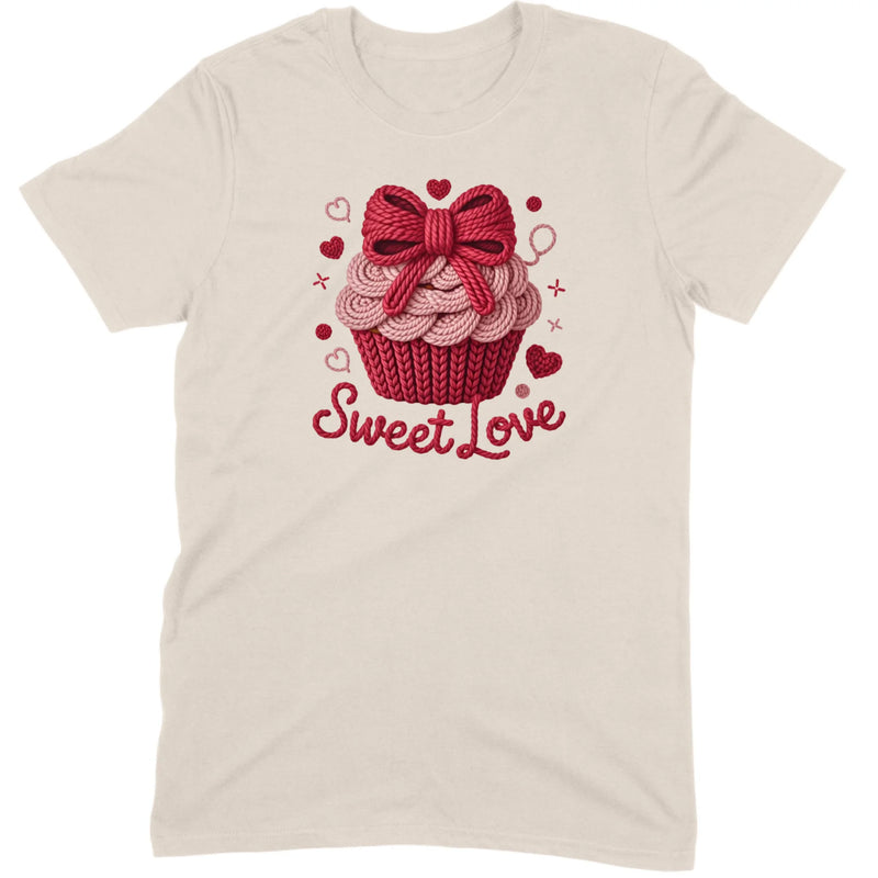 Knit "Sweet Love" Cupcake Tee