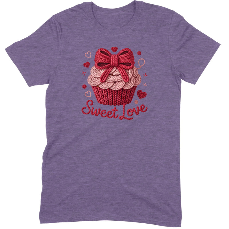 Knit "Sweet Love" Cupcake Tee