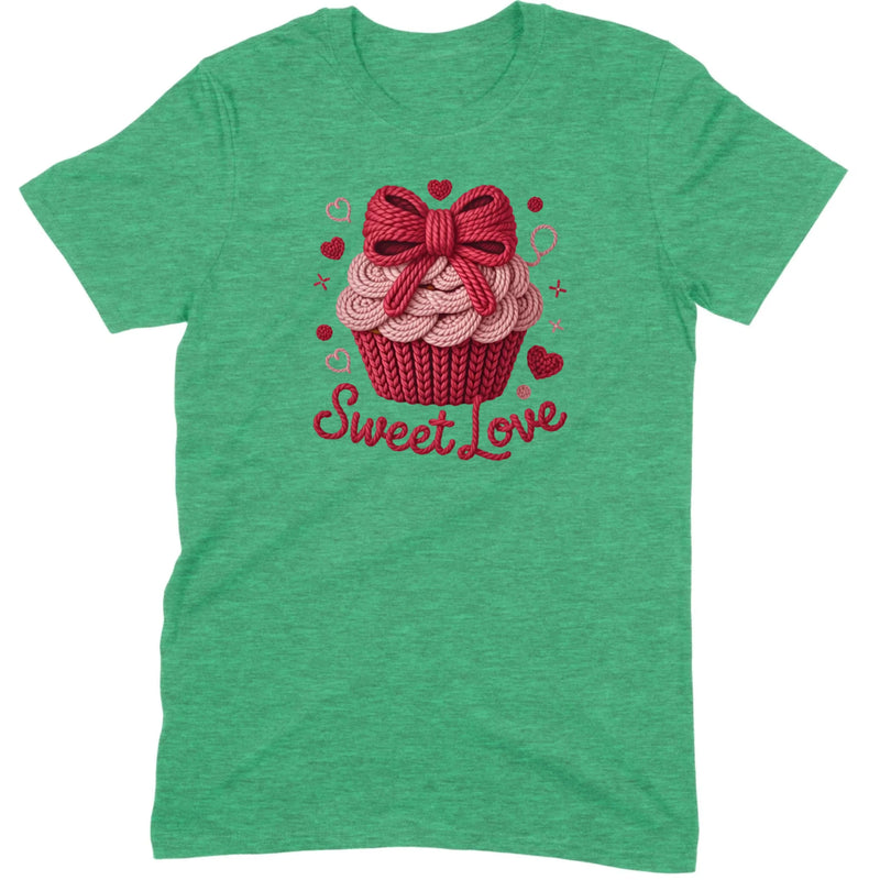 Knit "Sweet Love" Cupcake Tee