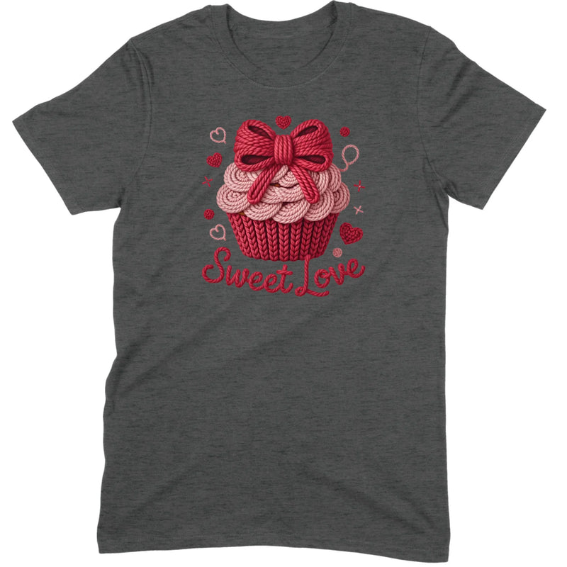 Knit "Sweet Love" Cupcake Tee