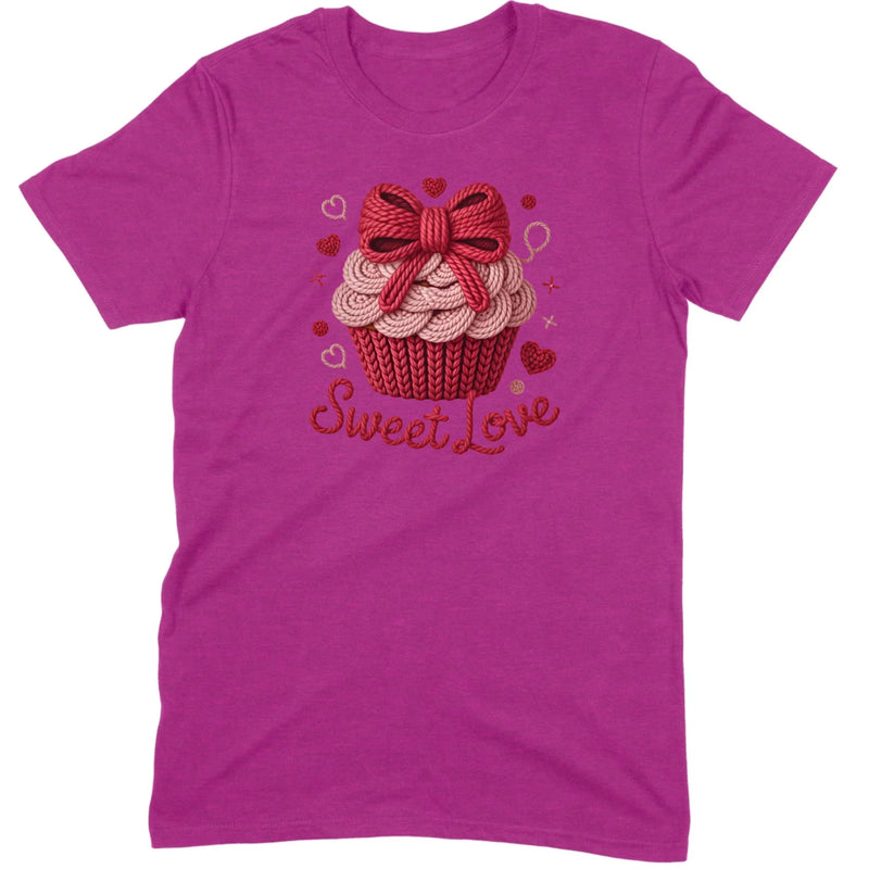 Knit "Sweet Love" Cupcake Tee