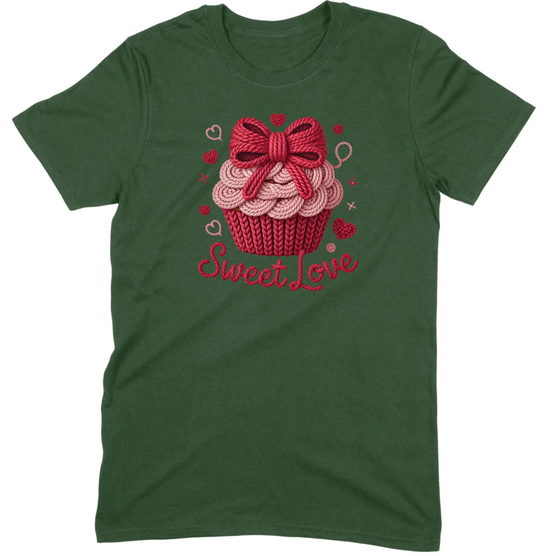 Knit "Sweet Love" Cupcake Tee