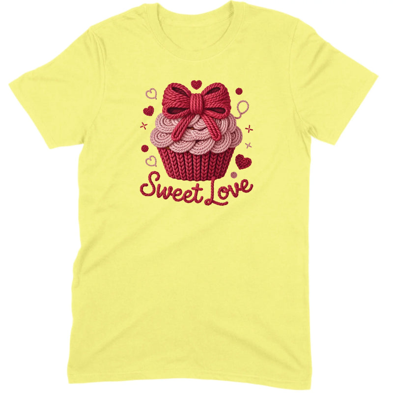 Knit "Sweet Love" Cupcake Tee